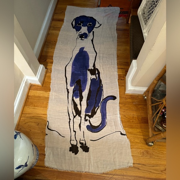 The Limited Accessories - The Limited collectors item limited edition dog pattern scarf. 30x80. Like new.